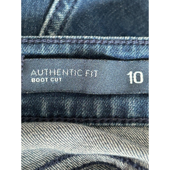 J. Jill Denim Coolmax Jeans Size 10 Authentic Fit Boot Cut Blue Stretch Mid Rise - Picture 6 of 13